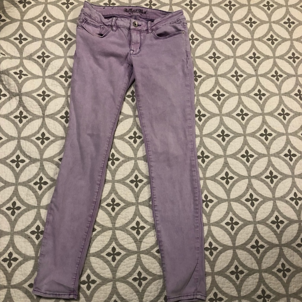 Lilac skinny jeans